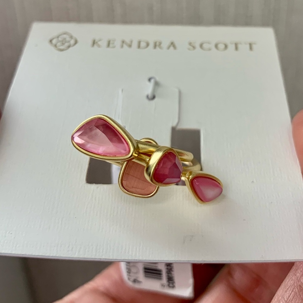 KENDRA SCOTT Ivy Ring Set pink - Picture 5 of 11